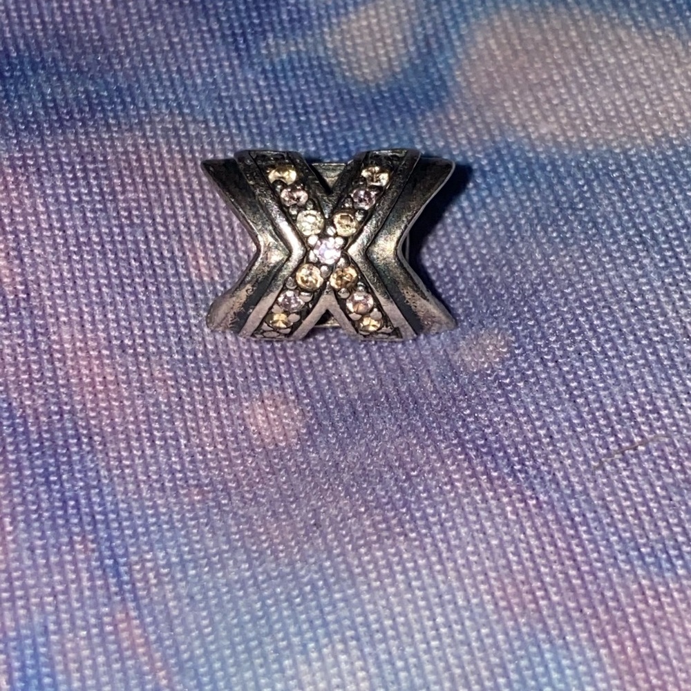 925 Sterling Silver XO Pandora Charm